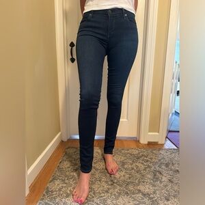 Citizens of Humanity - Avedon Slick skinny leg, super skinny jean in dark blue.